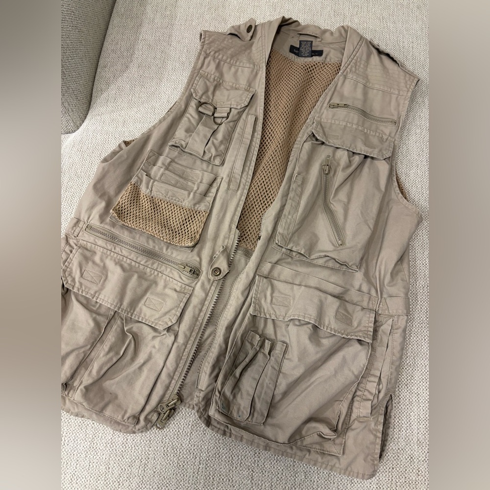 Banana Republic Tan Vest Utility Design